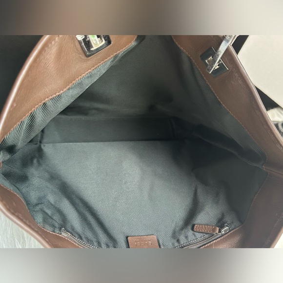 GUCCI Bag Handbag Tote Bag GG Canvas Brown - Picture 11 of 17